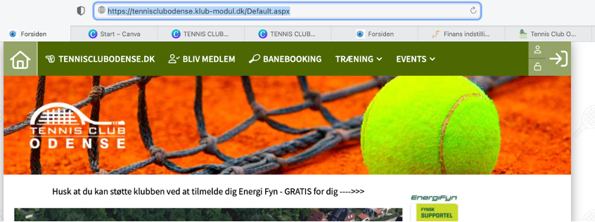 Log ind på profil