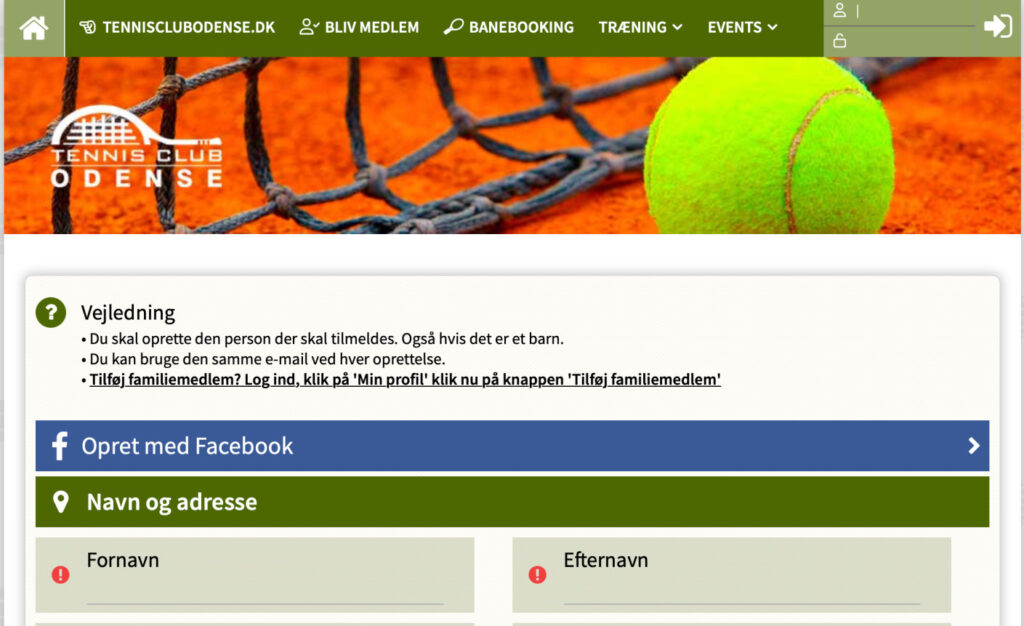 Opret profil